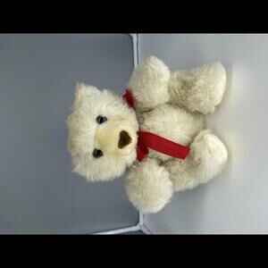 Vintage 1983 DAEKOR 11” Hugging Pot Belly Teddy Bear Plush Stuffed Animal